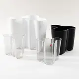 Prod. Iittala by Alvar Aalto, four Savoy mod. vases in trnsparent, offered Dec 2025
