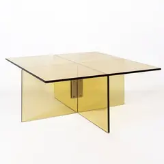 Max Ingrand, Prod. Fontana Arte, 2012 mod. coffee table in colored glass