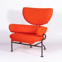 Franco Albini, Prod. Poggi, 1959, PL19 Tre Pezzi mod. armchair in lacquered metal and padded fabric