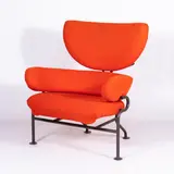 Franco Albini, Prod. Poggi, 1959, PL19 Tre Pezzi mod. armchair in lacquered metal and padded fabric