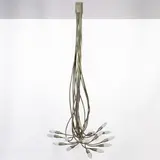 Enzo Catellani, Prod. Catellani & Smith, 1980, Turciù mod. suspension lamp in brass