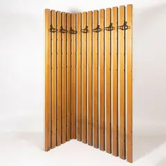Gianfranco Frattini, Italian production, Corner wall coat hanger in wood