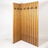 Italian production by Gianfranco Frattini, Corner wall coat hanger in wood, offered Dec 2025