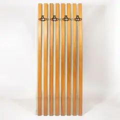 Gianfranco Frattini, Italian production, wall coat hanger in wood