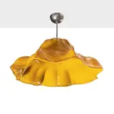 Prod. Venini by Toni Zuccheri, Ninfea mod. suspension lamp in metal and colored glass, offered Dec 2025