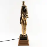 Ugo Zaccagnini, Prod. Zaccagnini, Table lamp in golden metal