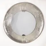 Angelo Bragalini, Italian production, wall mirror in copper and mirrored glass