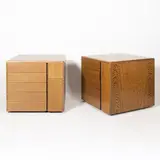 Prod. Tecno by Osvaldo Borsani, Pair of wood office drawer units, offered Dec 2025