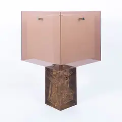 Pierre Giraudon, French production, table lamp in resin