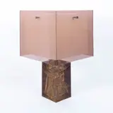 Pierre Giraudon, French production, table lamp in resin