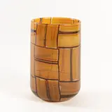 Prod. Barovier&Toso, Murano by Ercole Barovier, 1957, Tessere Ambra series vase in blown murrine glass, offered Dec 2025