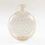 Prod. Seguso by Archimede Seguso, blown glass and gold leaf vase, offered Dec 2025