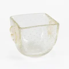 Prod. Barovier & Toso by Ercole Barovier, Clear bubble glass vase, offered Dec 2025