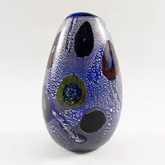 Aldo Nason, Prod. A.V.E.M, 1965, glass vase decorated with murrine