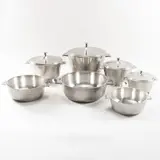 Prod. Broggi by Gio Ponti, in nickel silver table set, offered Dec 2025