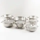 Prod. Broggi by Gio Ponti, Nickel silver table set, offered Dec 2025