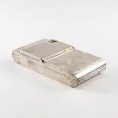Pierre Cardin, French production, 1970, silvered metal box