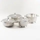 Prod. Broggi by Gio Ponti, Nickel silver table set, offered Dec 2025