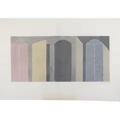 Giuseppe Uncini, "Untitled", 1980, watercolor on Fabriano paper