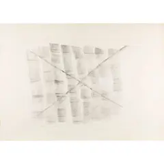 "Untitled" by Guido Strazza, 1969, charcoal on paper, offered Nov 2025