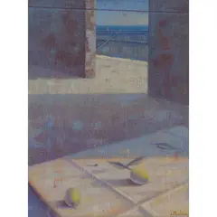Giuseppe Modica, 'Interior with lemons', 2008, mixed technique on cardboard