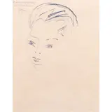 Antonietta Raphaël, "Portrait of Laura Ferrero", 1895, ink on paper