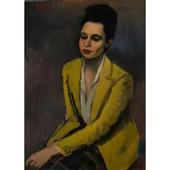 Manlio Sarra, "Ritratto della Baronessa", 1946, oil on canvas