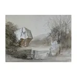 "The sacrifice of Isaac" by Riccardo Tommasi Ferroni, watercolor on paper, offered Nov 2025