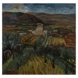 Antonietta Raphaël, "La Porziuncola di Assisi", oil on panel