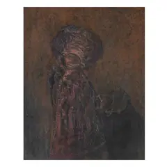 'Character' by Mirko Basaldella, frottage with waxy oil pastel on paper, offered Nov 2025
