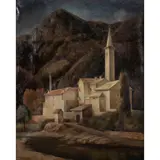 Esodo Pratelli, 'Scorcio di paese', 1925, oil on canvas