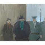 "I tre D." by Franco Villoresi, oil on panel, offered Nov 2025