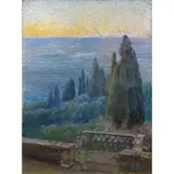 Gino Piccioni, "Villa d'Este - ultime luci"