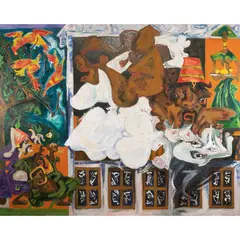 "Untitled" by Philippe Artias, oil on canvas, offered Nov 2025