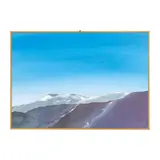 Remo Di Demetrio, "Mountain landscape", 1989, oil and sand on plywood