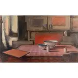Dieter Kopp, "Untitled", oil on cardboard