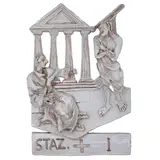 Mario Ceroli, "Via Crucis - Stazione I", 1992, hand-modelled and glazed ceramic