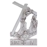 Mario Ceroli, "Via Crucis - Stazione IV", 1992, hand-molded and glazed ceramic