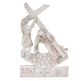 Mario Ceroli, "Via Crucis - Stazione IX", 1992, hand-modelled and glazed ceramic