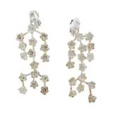 'Omaggio floreale earrings' by Paola Gandolfi, silver pendants, offered Nov 2025