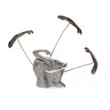 Paola Gandolfi, 'Abbracci brooch', in bronze and silver