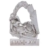 Mario Ceroli, "Via Crucis - Stazione XIV", 1992, hand-modelled and glazed ceramic Provenance: Private collection