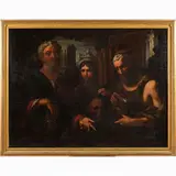 Duilio Rossoni, Tuscan Caravaggesco painter, "The three ages of man"