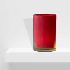 Arturo Cavalli, Venini, 2001, Ellitici vase in two color glass