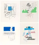 Quattro grafiche by Agostino Bonalumi, 1970, lithograph on paper, offered May 2026