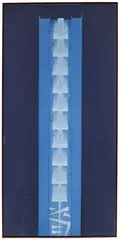Arnaldo Pomodoro, Stele I, 1999, calcografia a colori on paper applicata on canvas