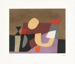 Afro Basaldella, Le voyage, 1975, etching and acquatinta on rame