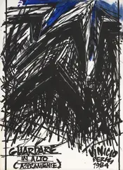 Visione verso l'alto (Aspramente) by Vinicio Berti, 1984, acrylic on canvas, offered May 2026