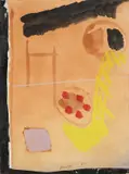 Gastone Breddo, Senza titolo, 1955, tempera on paper applicata on canvas