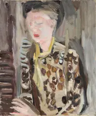 Ritratto femminile by Bruno Cassinari, oil on canvas tesa on panel, offered May 2026